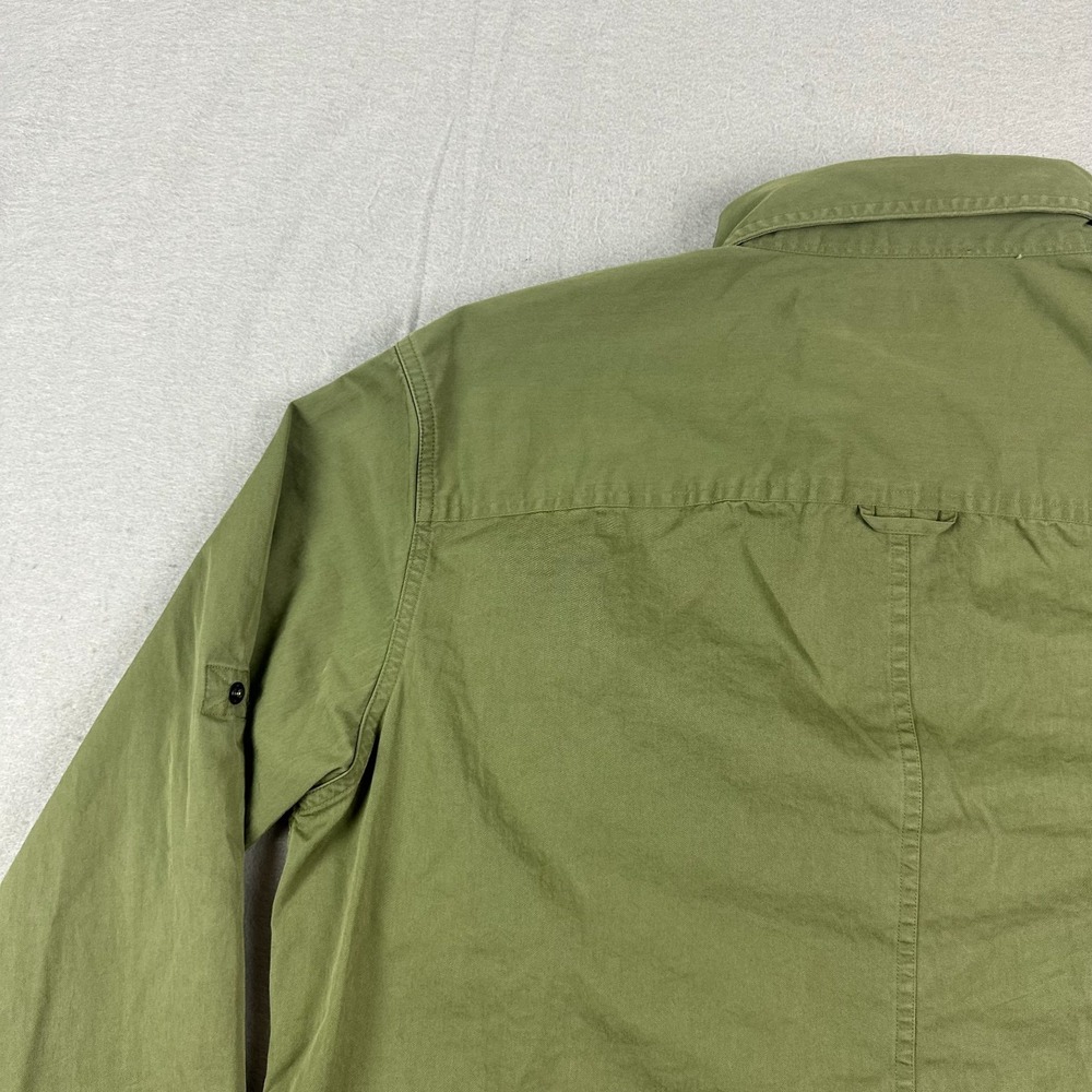 Polo Ralph Lauren Mens Twill Utility Shirt M Green Classic Fit snap long sleeve - Picture 13 of 16